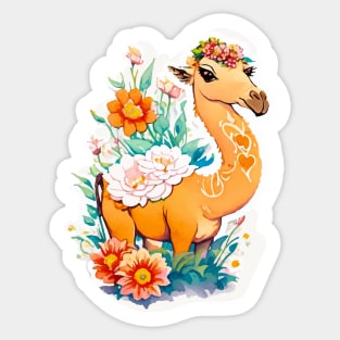 Beautiful Colorful Camel Sticker